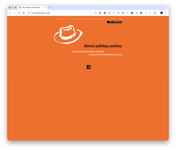Spy Grahpics home page 1996.png Spy Grahpics home page 1996.